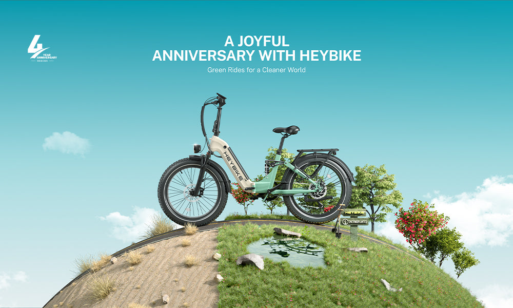 Heybike Turns 4: Get Anniversary Deals of Free Ebikes and Plant Trees Together