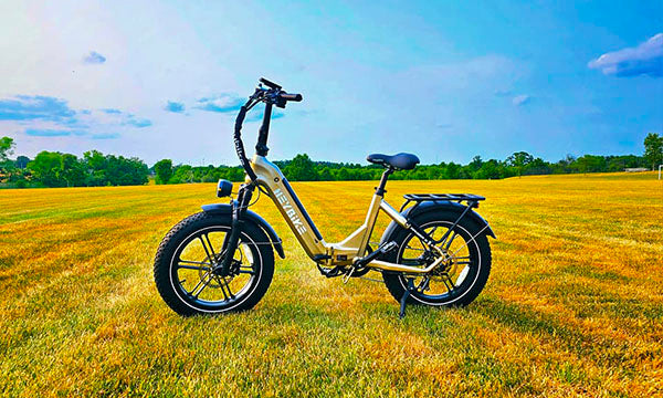 a ranger s e-bike on the grasslands
