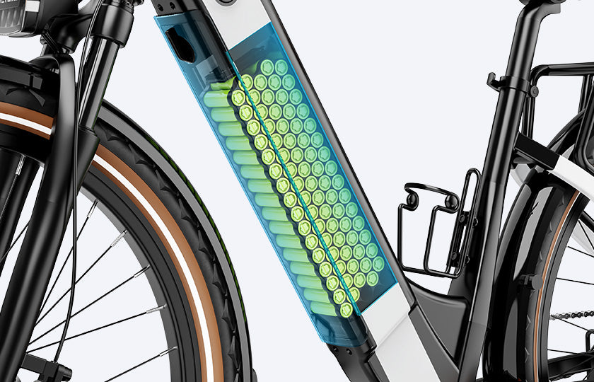 The cityrun ebike built-in 720 Wh battery capacity and support 4A fast charger