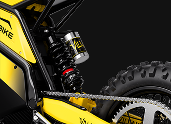 Villain_Electric_Dirt_Bike_Full_Suspension_Air_Shock_Absorber_Feature_Highlights