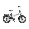 The Mars fat tire folding ebike with white color